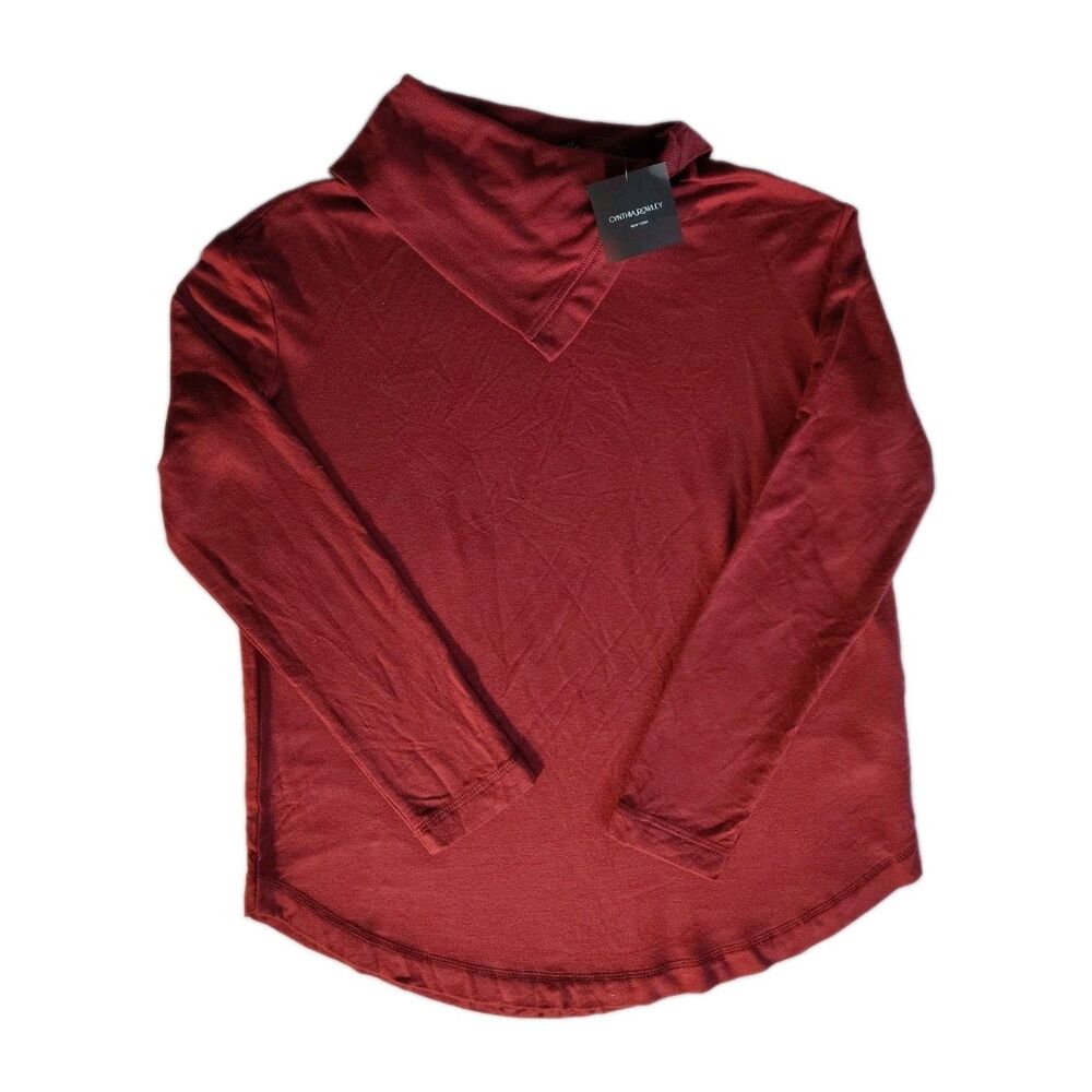Cynthia Rowley Womens XS NWT Ribbed Viscose Sweater Pointed Collar Lux